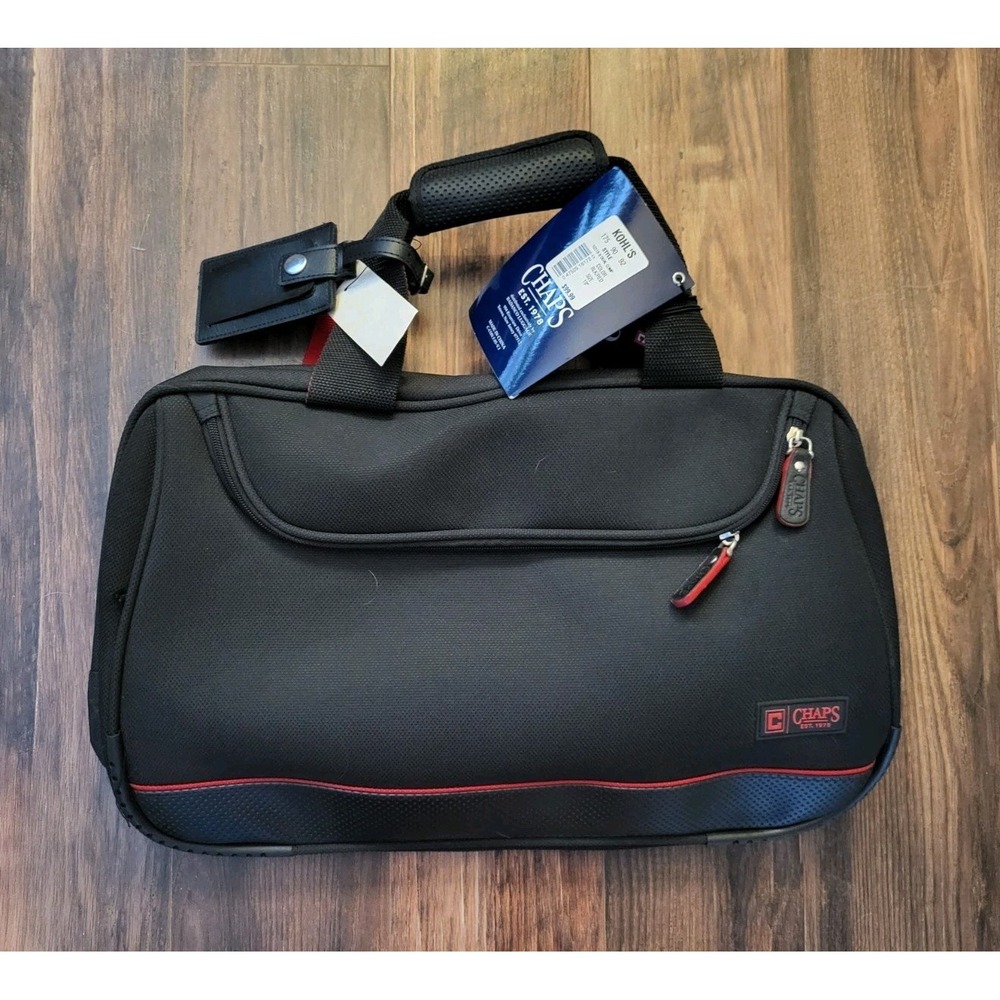 New Vtg Deadstock Chaps 19" Dual Compartment Carry On Duffle Bag